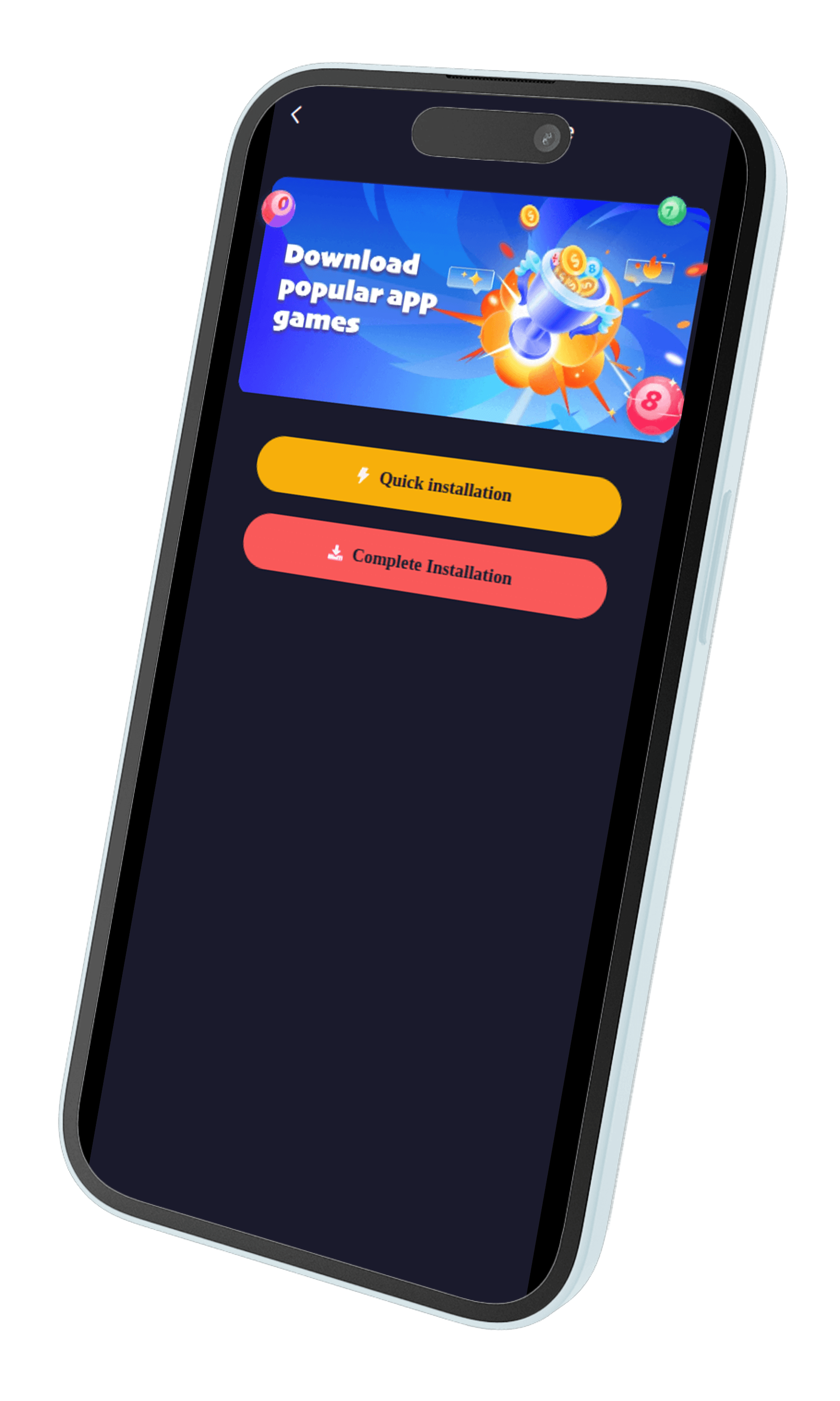 Jai Club app Download screen — Quick Installation versus Complete Installation
